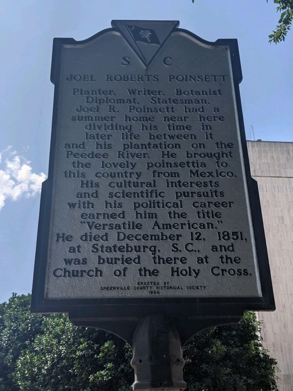 Joel Roberts Poinsett Marker image. Click for full size.
