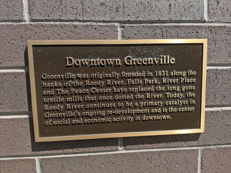 Downtown Greenville Marker image. Click for full size.