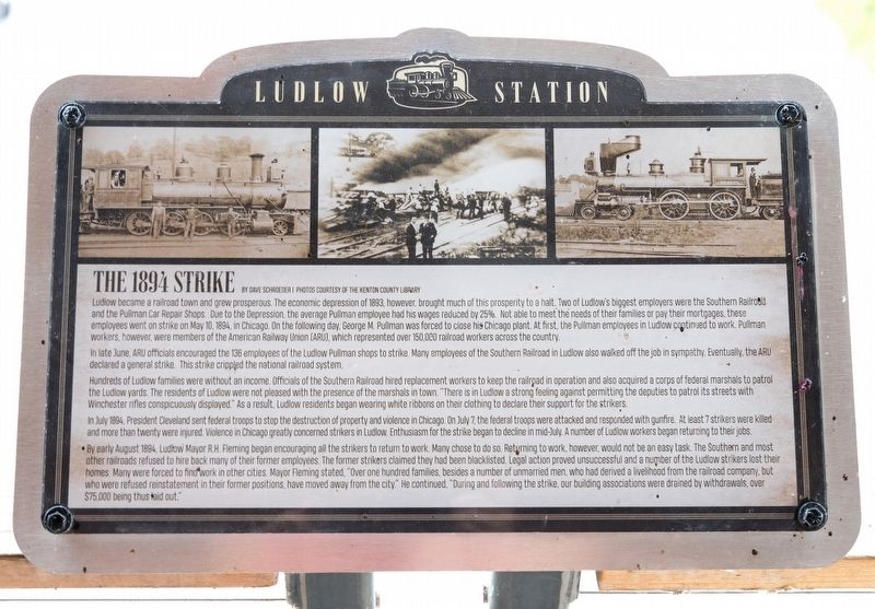 The 1894 Strike Marker. Click for full size. The 1894 Strike Marker image. Click for full size.