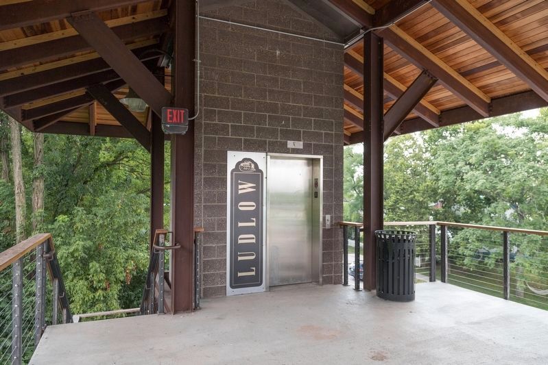 Ludlow Kentucky Train Viewing Platform. Click for full size. Ludlow Kentucky Train Viewing Platform image. Click for full size.