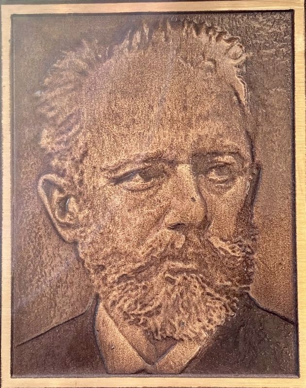 Marker inset: Pyotr Ilyich Tchaikovsky image. Click for full size.