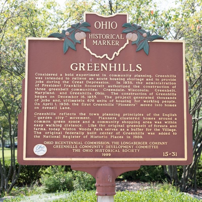 Greenhills Marker image. Click for full size.