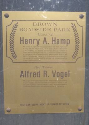 Henry A. Hamp / Alfred R. Vogel Marker image. Click for full size.
