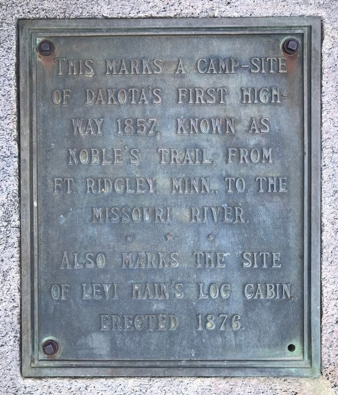 Noble's Trail Campsite Marker image. Click for full size.