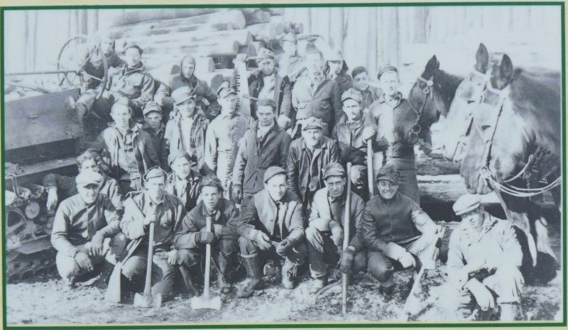 Gibsonville Camp 40 woods crew image. Click for full size.
