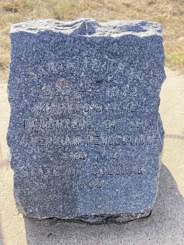Santa Fe Trail Marker. Click for full size. Santa Fe Trail Marker image. Click for full size.