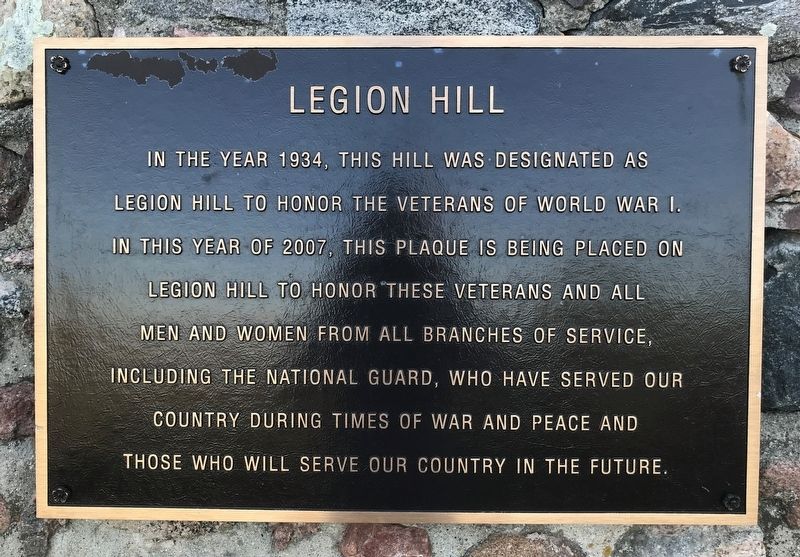 Legion Hill Marker image. Click for full size.