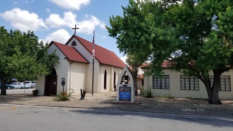 The view of the Emmanuel Episcopal Church and Marker from the street. Click for full size. The view of the Emmanuel Episcopal Church and Marker from the street image. Click for full size.