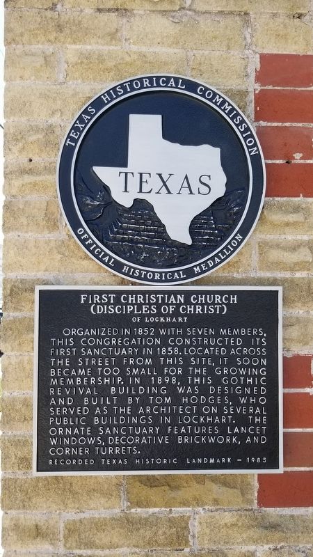 First Christian Church (Disciples of Christ) Marker image. Click for full size.