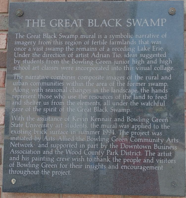The Great Black Swamp Marker image. Click for full size.
