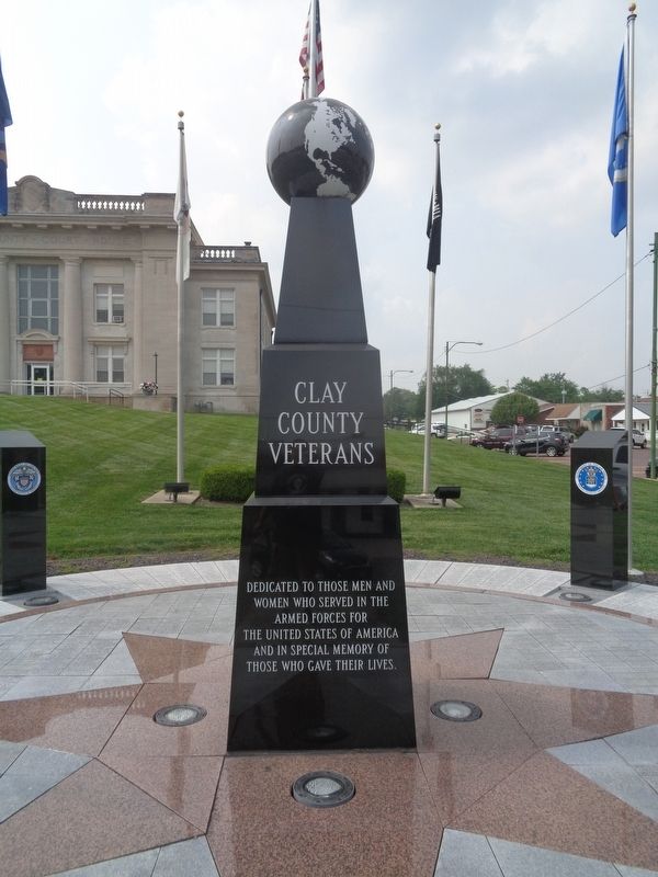 Clay County Veterans Memorial image. Click for full size.