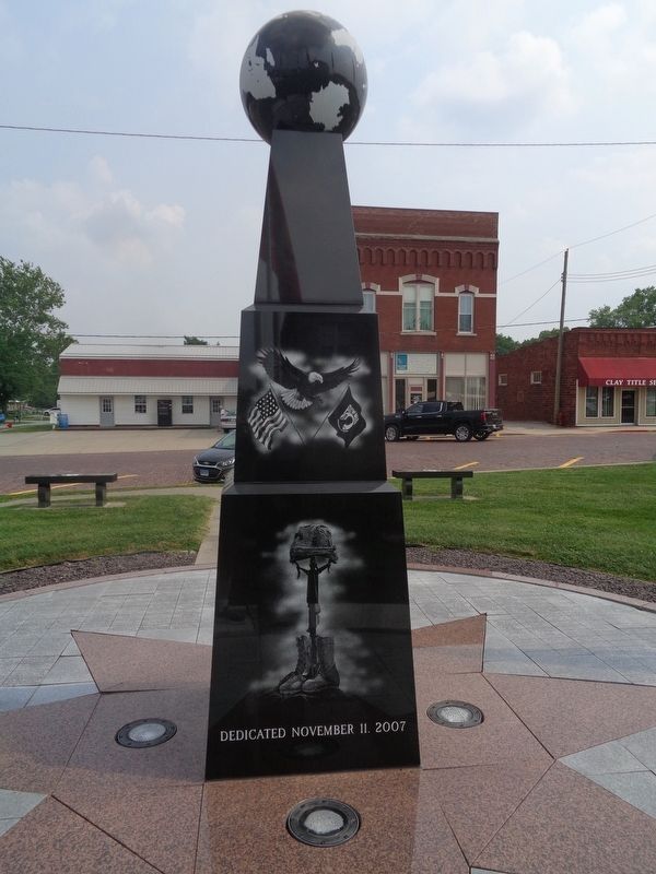 Clay County Veterans Memorial. Click for full size. Clay County Veterans Memorial image. Click for full size.