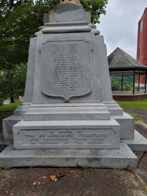 St Johnsbury Civil War Memorial. Click for full size. St Johnsbury Civil War Memorial image. Click for full size.