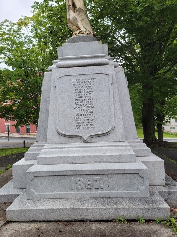 St Johnsbury Civil War Memorial. Click for full size. St Johnsbury Civil War Memorial image. Click for full size.