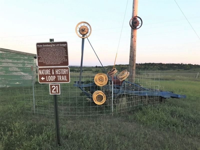 Rube Goldberg Ski Lift Gadget Marker image. Click for full size.
