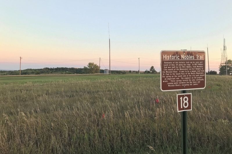 Historic Nobles Trail Marker image. Click for full size.
