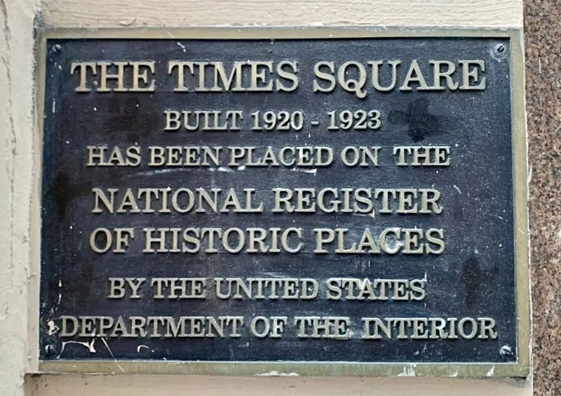 The Times Square Marker image. Click for full size.