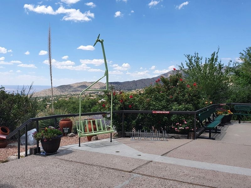 The Green Chair at Santa Fe Ski Basin and Marker image. Click for full size.