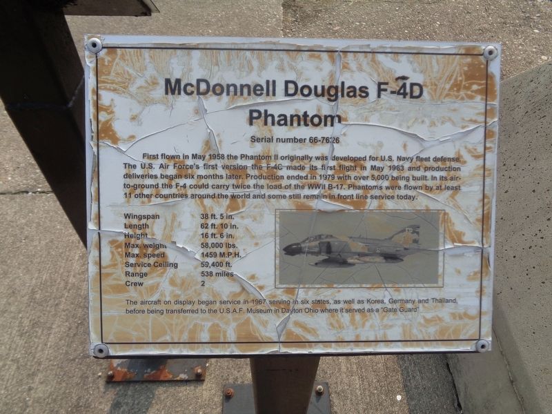 McDonnell Douglas F-4D Phantom Marker image. Click for full size.