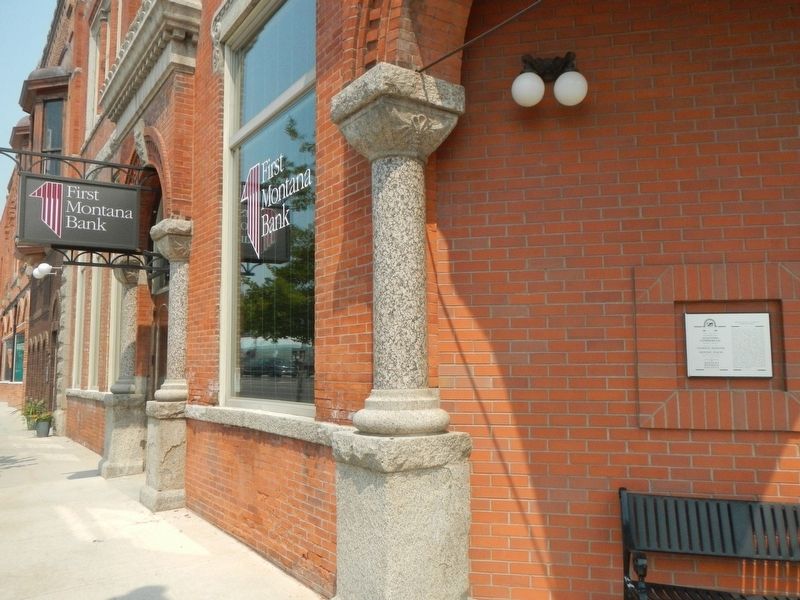Marcus Daly & Company Bank Building Marker image. Click for full size.