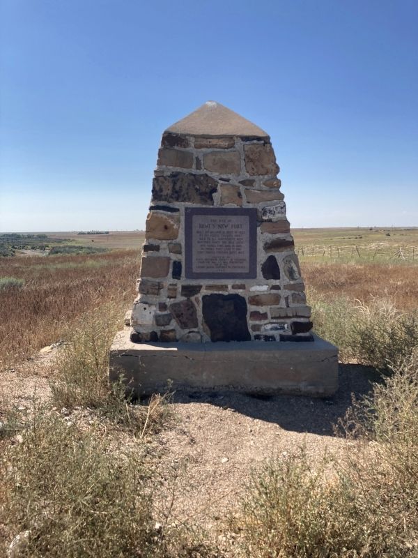 Bent’s New Fort Marker. Click for full size. Bent’s New Fort Marker image. Click for full size.