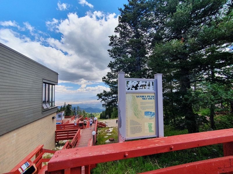 Sandia Peak Ski Area Marker. Click for full size. Sandia Peak Ski Area Marker image. Click for full size.