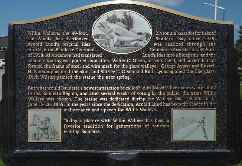 Willie Walleye marker image. Click for full size.