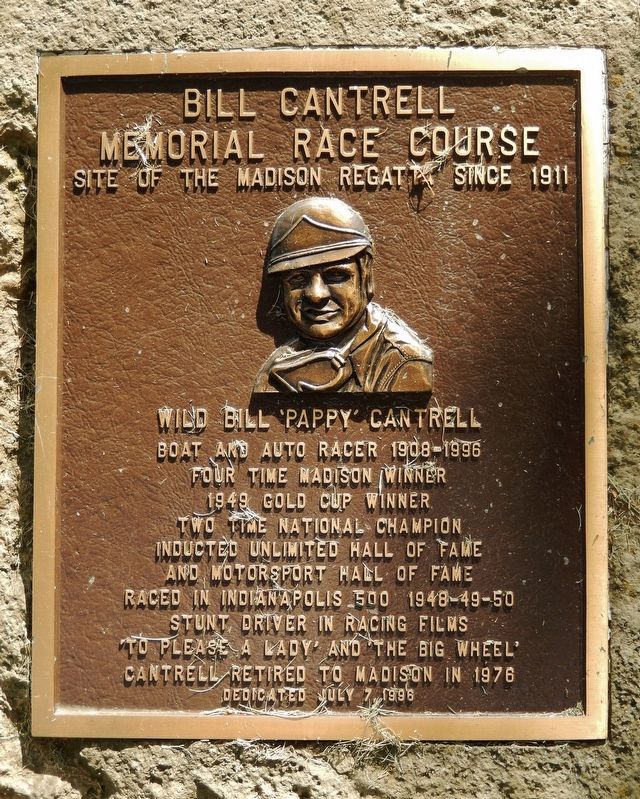 Bill Cantrell Memorial Race Course Marker. Click for full size. Bill Cantrell Memorial Race Course Marker image. Click for full size.