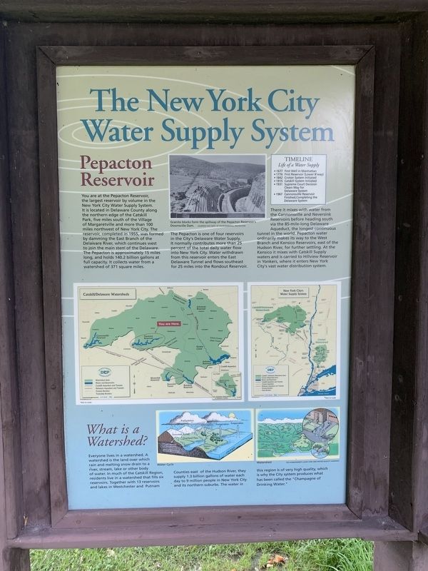 The New York City Water Supply System Marker image. Click for full size.