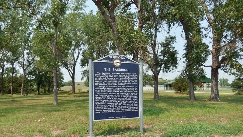 The Sandhills Marker. Click for full size. The Sandhills Marker image. Click for full size.