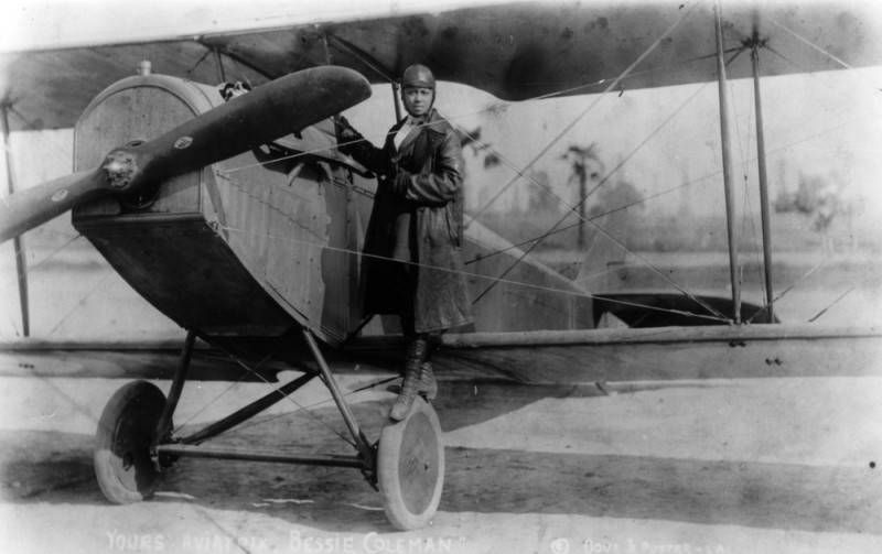 Pilot Bessie Coleman (same photo as on marker). Click for full size. Pilot Bessie Coleman (same photo as on marker) image. Click for full size.