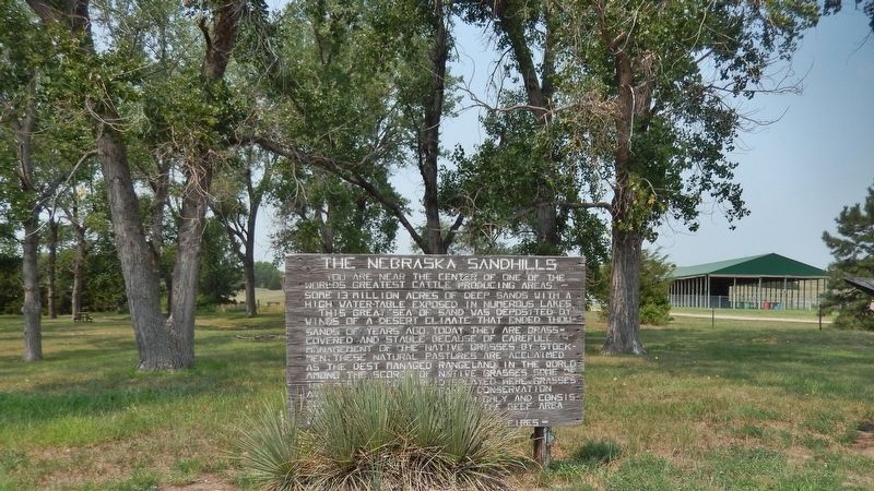 The Nebraska Sandhills Marker image. Click for full size.
