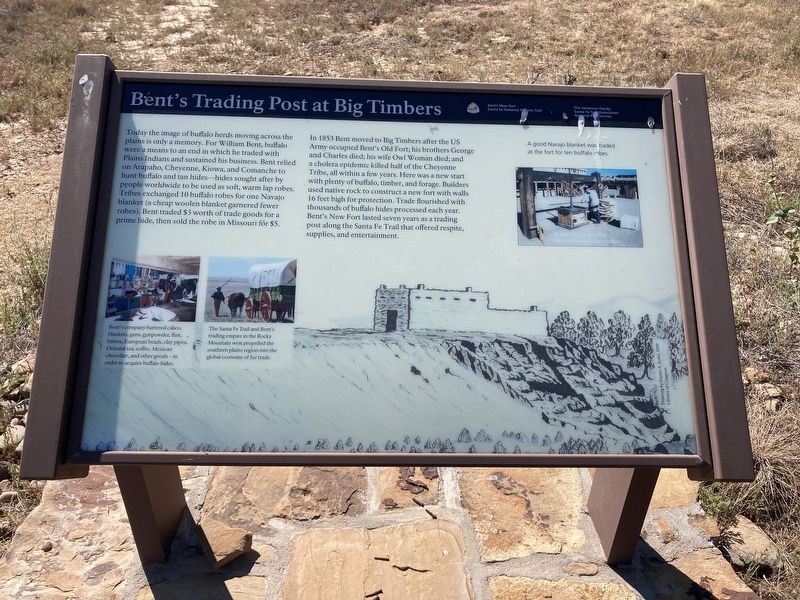 Bents Trading Post at Big Timbers Marker. Click for full size. Bents Trading Post at Big Timbers Marker image. Click for full size.