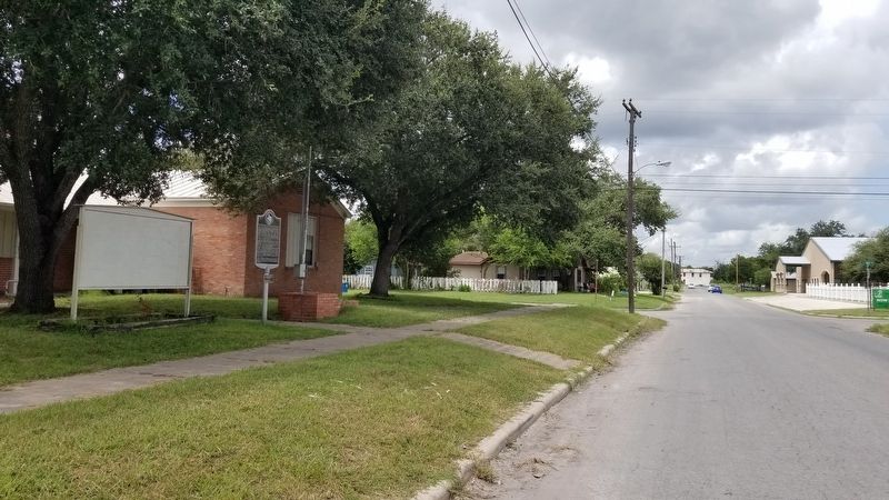 The view of the West Side School for Mexican Americans Marker from the street image. Click for full size.