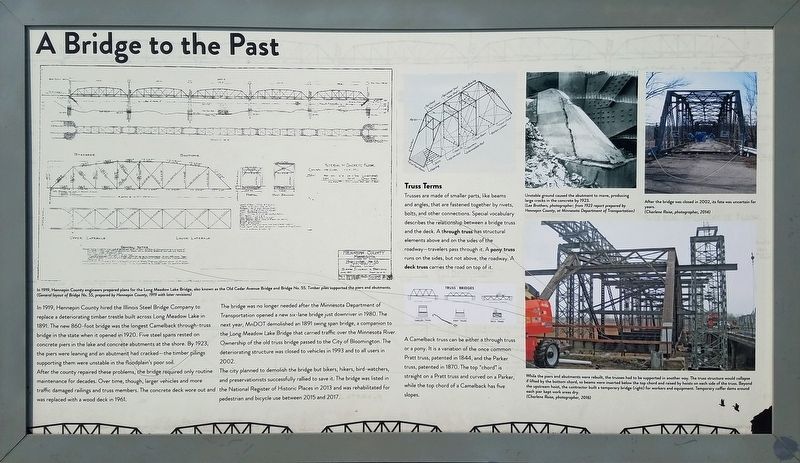 A Bridge to the Past marker image. Click for full size.