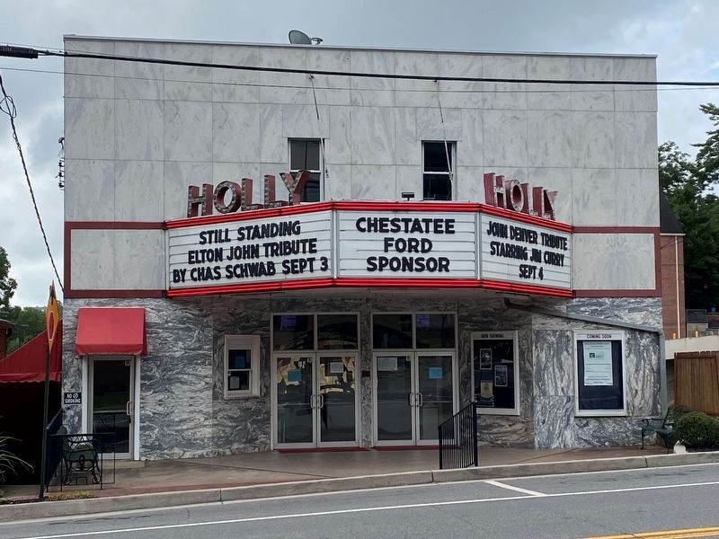 Holly Theatre and Marker image. Click for full size.