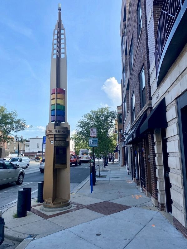 Bayard Rustin Marker - wide view image. Click for full size.