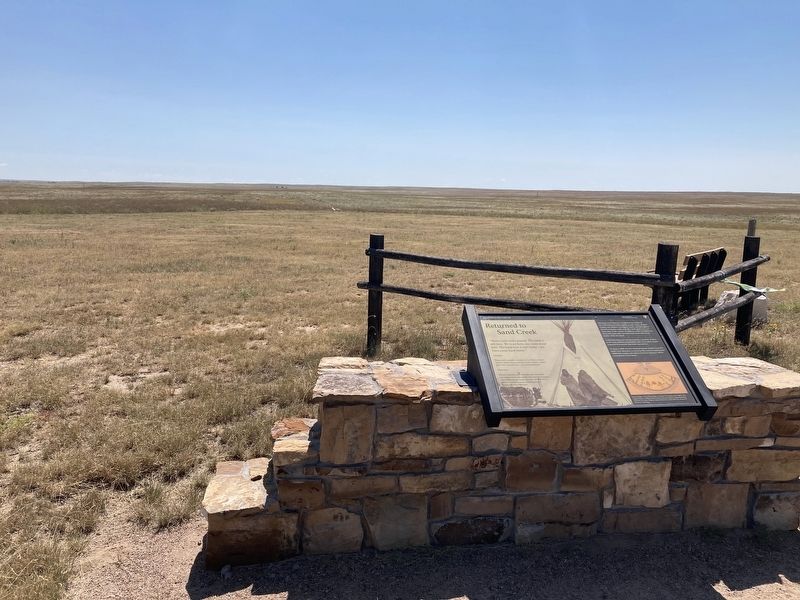 Returned to Sand Creek Marker image. Click for full size.