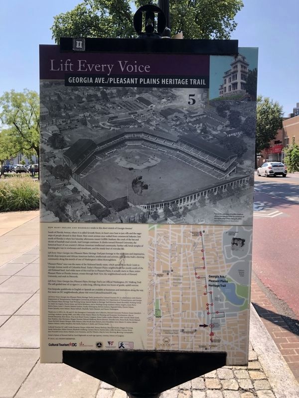 Griffith Stadium Marker image. Click for full size.