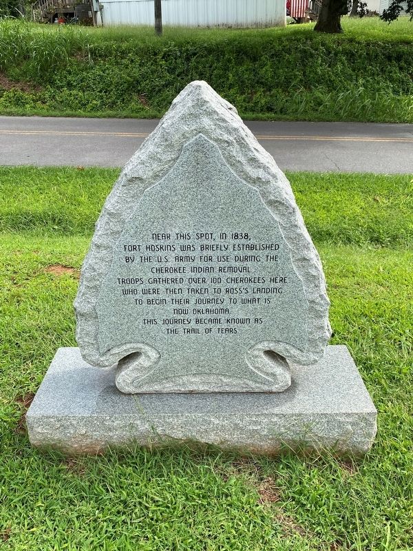 Fort Hoskins Marker. Click for full size. Fort Hoskins Marker image. Click for full size.