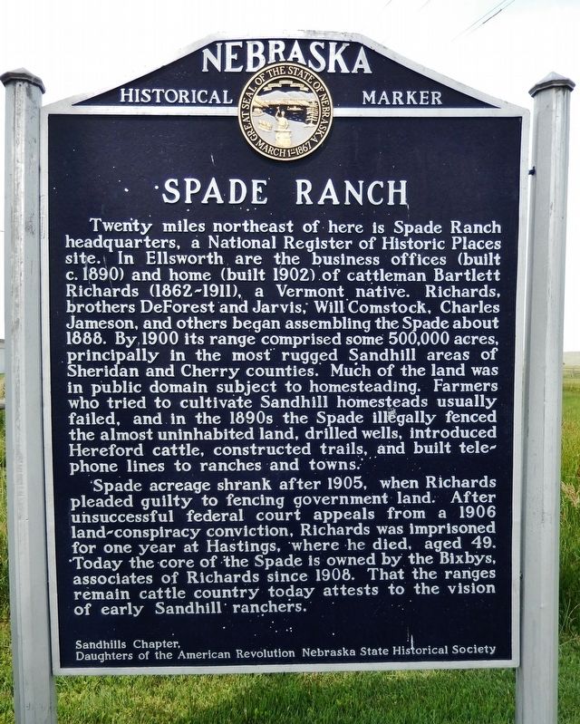 Spade Ranch Marker image. Click for full size.