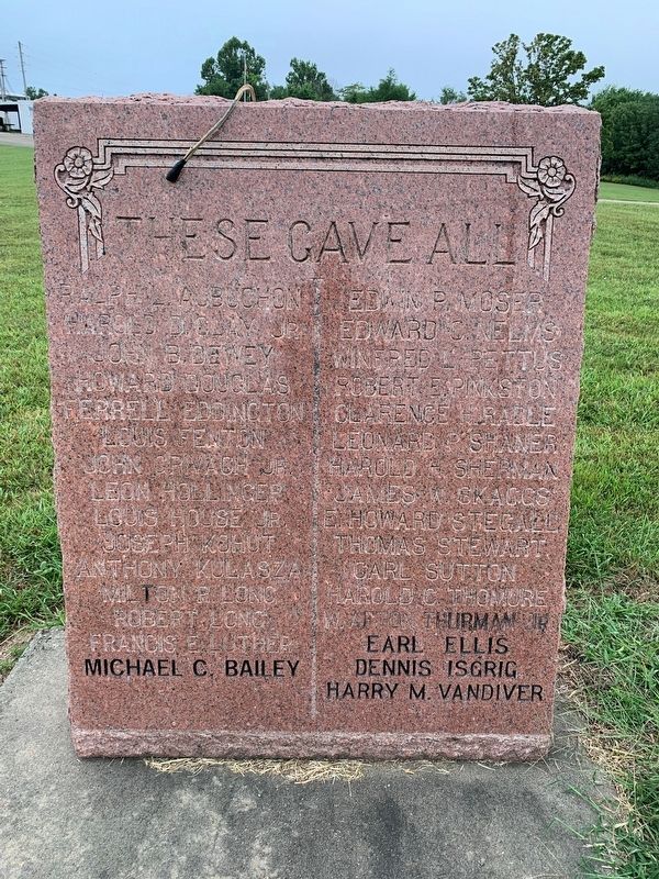These Gave All Marker. Click for full size. These Gave All Marker image. Click for full size.