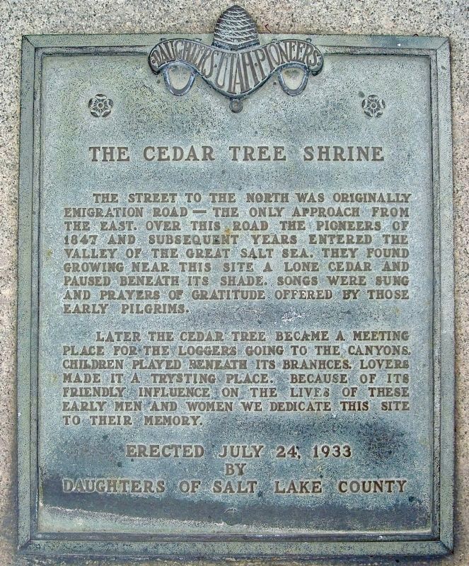 Cedar Tree Shrine Marker image. Click for full size.