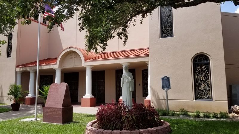 Saint Joseph's Catholic Church and Marker. Click for full size. Saint Joseph's Catholic Church and Marker image. Click for full size.