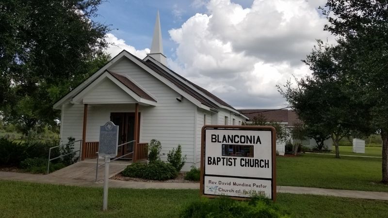 Blanconia (Old N2) Church and Marker image. Click for full size.