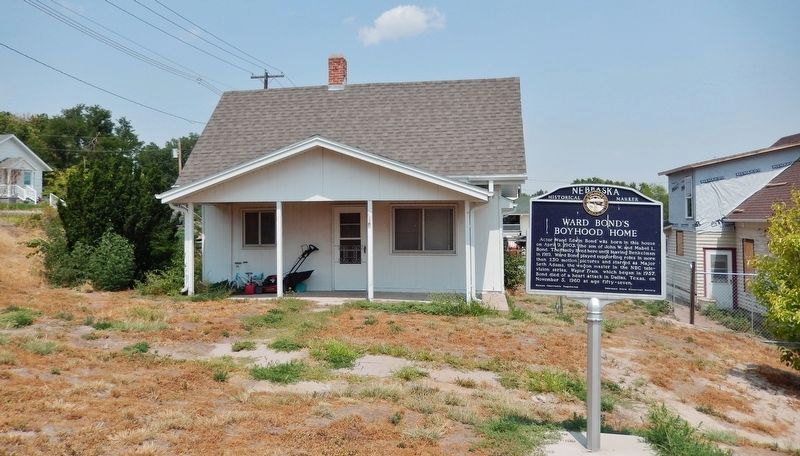 Ward Bond's Boyhood Home Marker image. Click for full size.