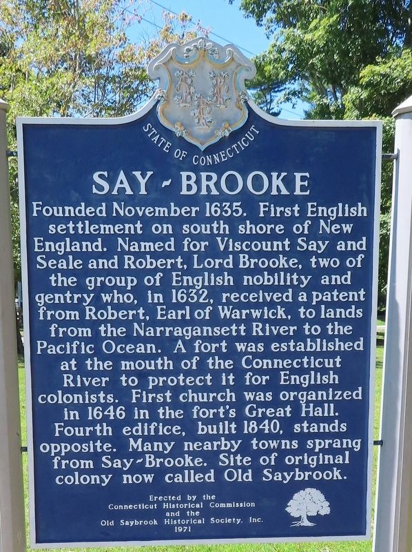 Say-Brooke Marker. Click for full size. Say-Brooke Marker image. Click for full size.