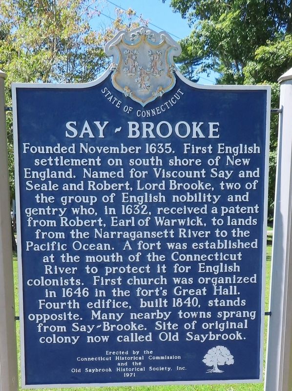 Say-Brooke Marker image. Click for full size.
