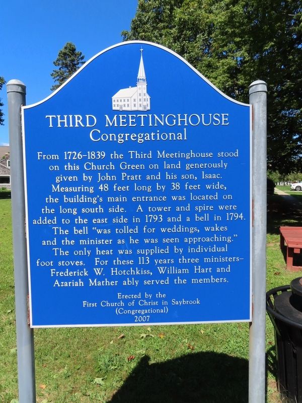 Third Meetinghouse Marker. Click for full size. Third Meetinghouse Marker image. Click for full size.