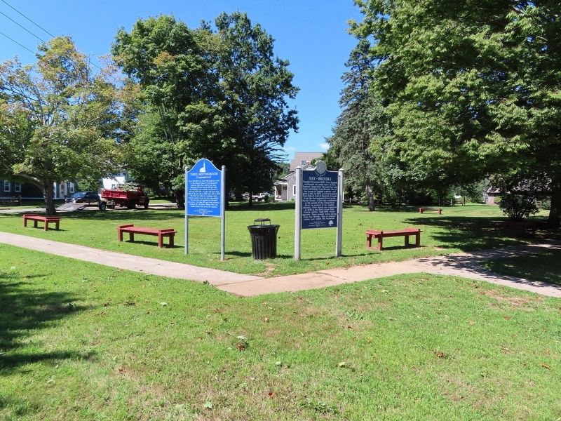 Third Meetinghouse Marker. Click for full size. Third Meetinghouse Marker image. Click for full size.